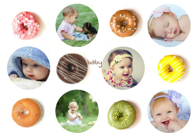 Creative baby collage ideas