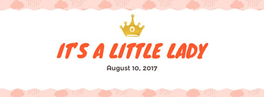 Crown baby shower girl Facebook cover