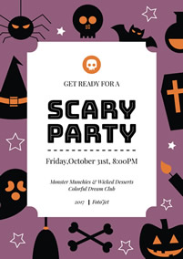 Holiday Halloween scary party