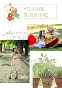 Summer photo montage
