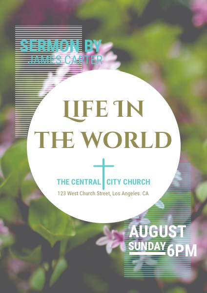 Sermon Church Event Flyer Template