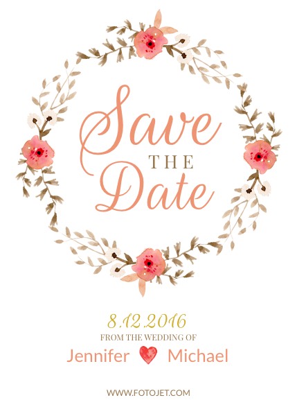 Wedding Save the Date Invitation