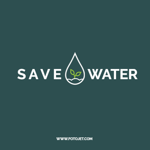 Sprout Environment Save Water Logo Template