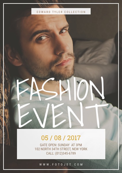 Fashion Event Poster Design Template