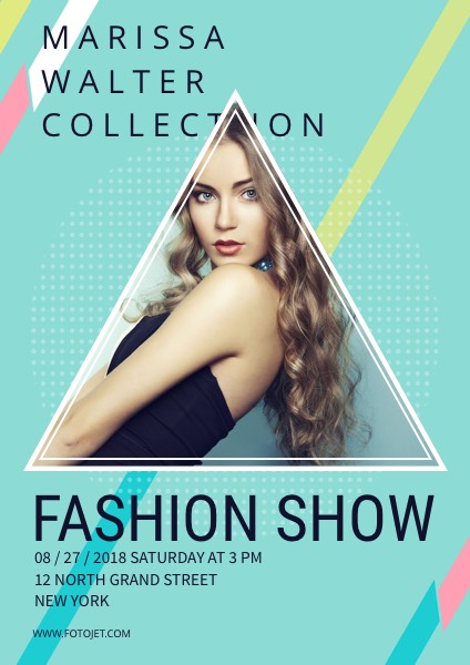 Fashion Show Event Poster Design Template