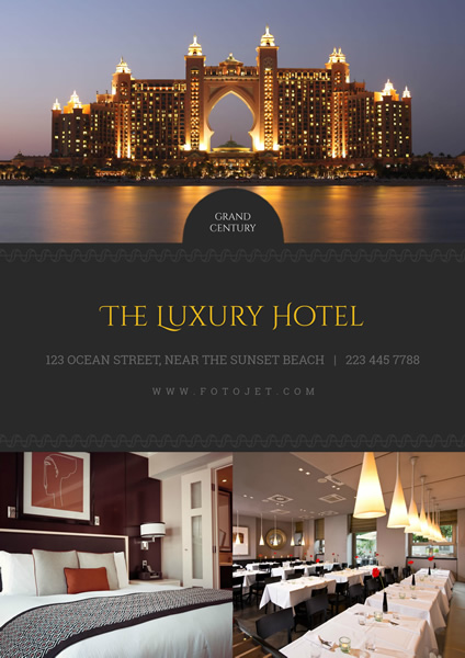 Luxury Hotel Promotional Poster Template