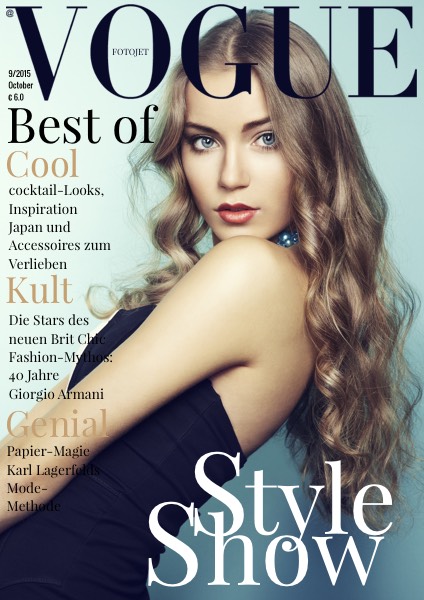 Fashion Vogue Magazine Cover
