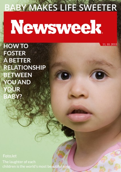 Baby Newsweek Magazine Cover Photo