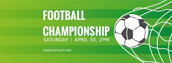 Football Championship Sport Facebook Cover Photo Template