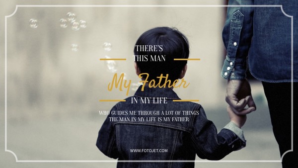 Love for Father YouTube Channel Art Template