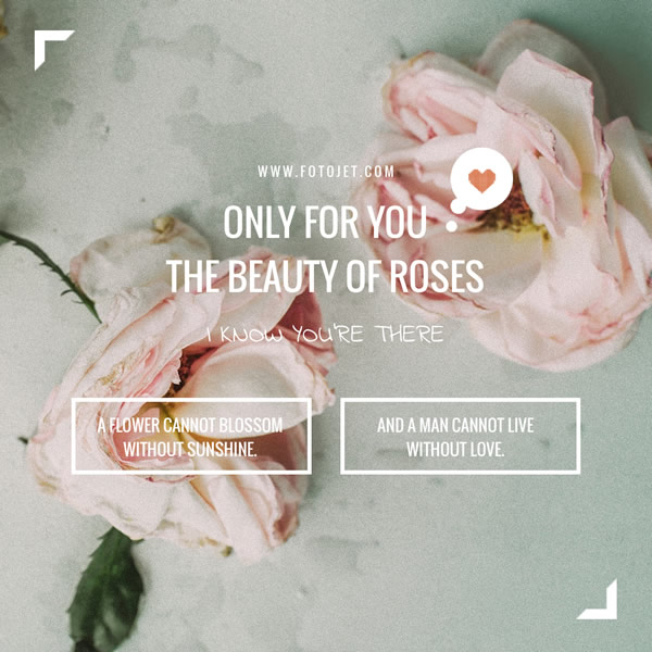 The Beauty of Roses Instagram Post Template