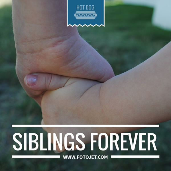 Siblings Forever Instagram Post Template